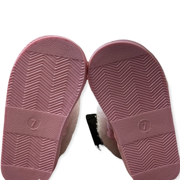 BEBE GIRLS PINK FAUR FUR TRIM WINTER BOOTS - Picture 5 of 7